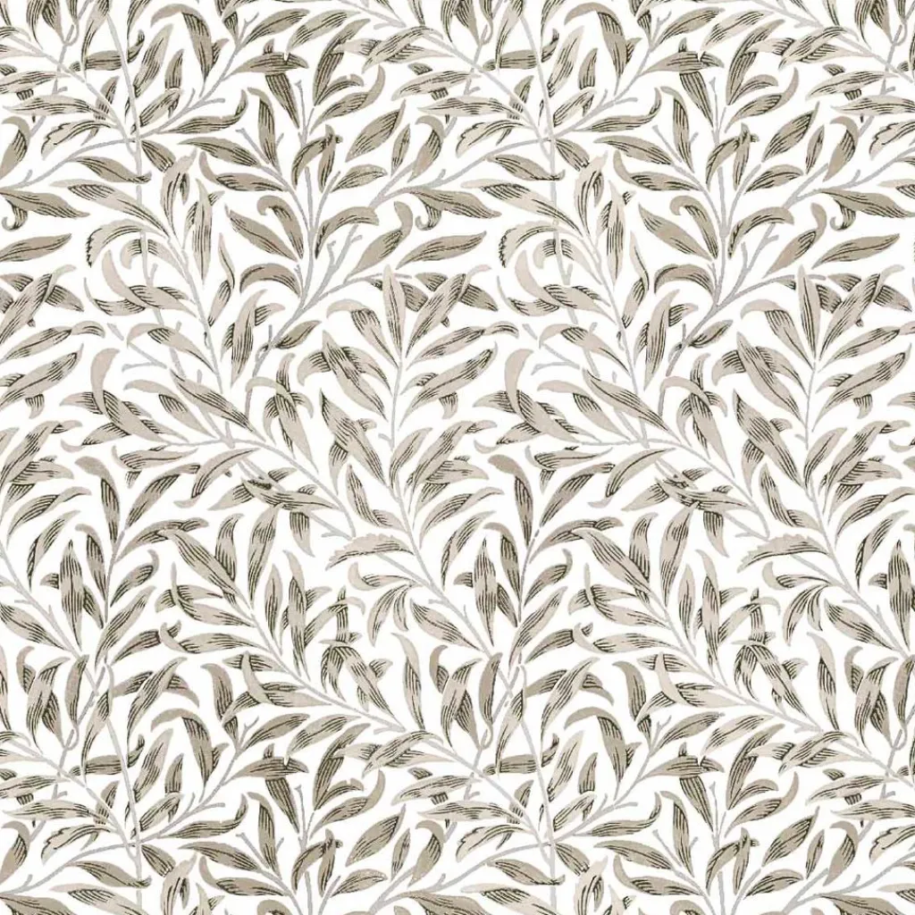 Nordisk Textil Gardiner Mönstrade|Ester beige gardiner med tidlöst bladmönster