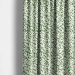 Nordisk Textil Gardiner Mönstrade|Ester grön gardiner med tidlöst bladmönster
