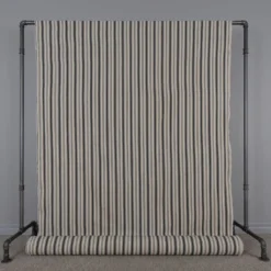Nordisk Textil Rutor & Ränder|Eugene svart-beige randigt tyg
