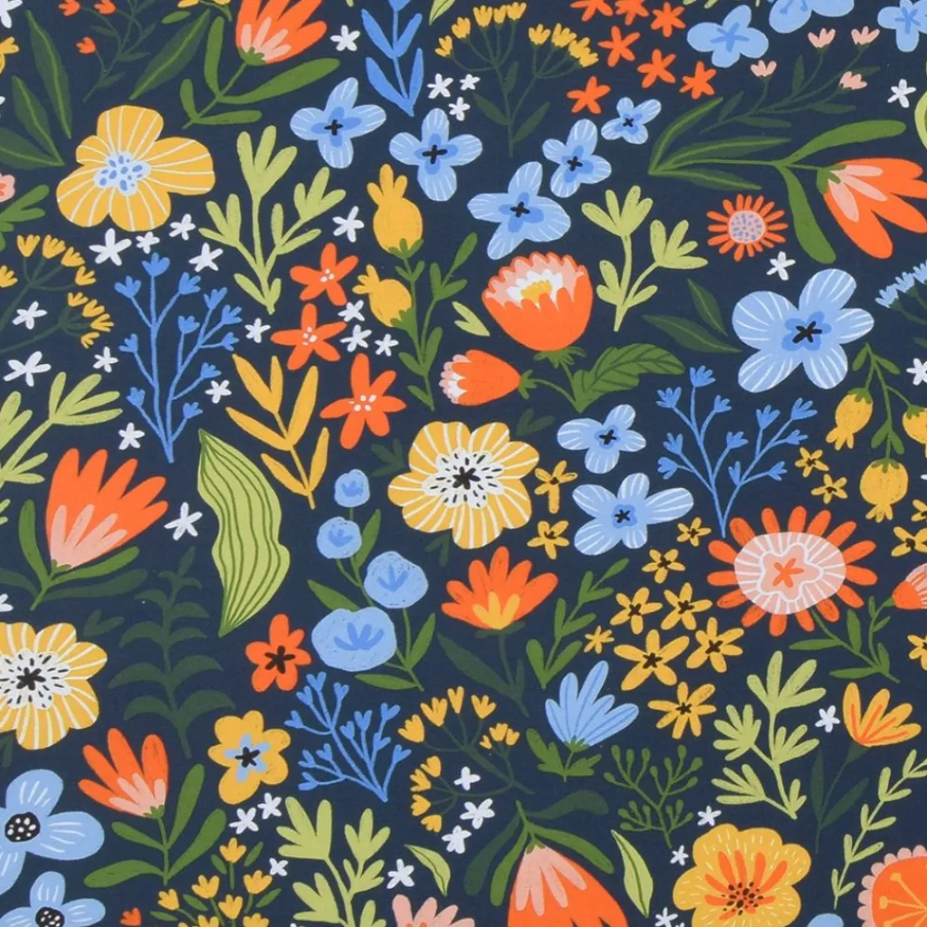 Gardintyger Mönstrade|Evening Blossom tyg