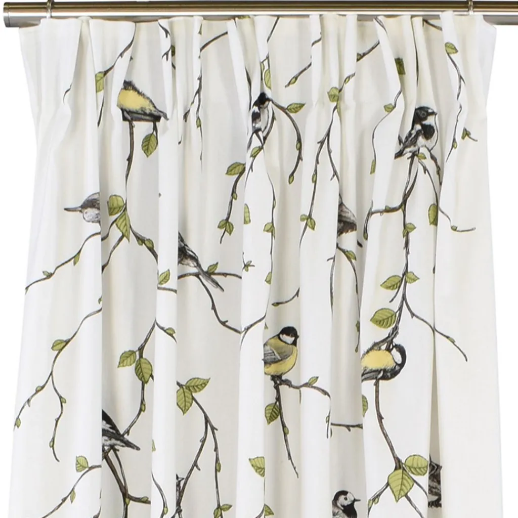 Arvidssons textil Gardiner Mönstrade|Fågelfest gardiner