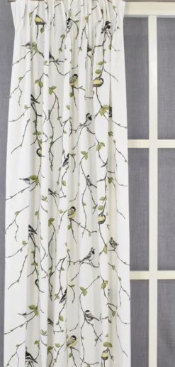 Arvidssons textil Gardiner Mönstrade|Fågelfest gardiner