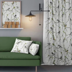 Arvidssons textil Gardintyger Mönstrade|Arvidssons Textil|Fågelfest tyg