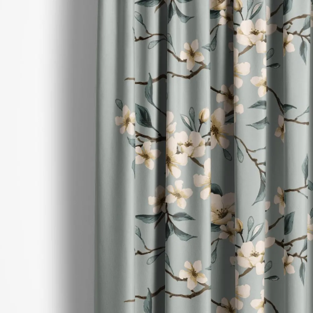 Arvidssons textil Gardintyger Mönstrade|Arvidssons Textil|Fägring duvblå tyg