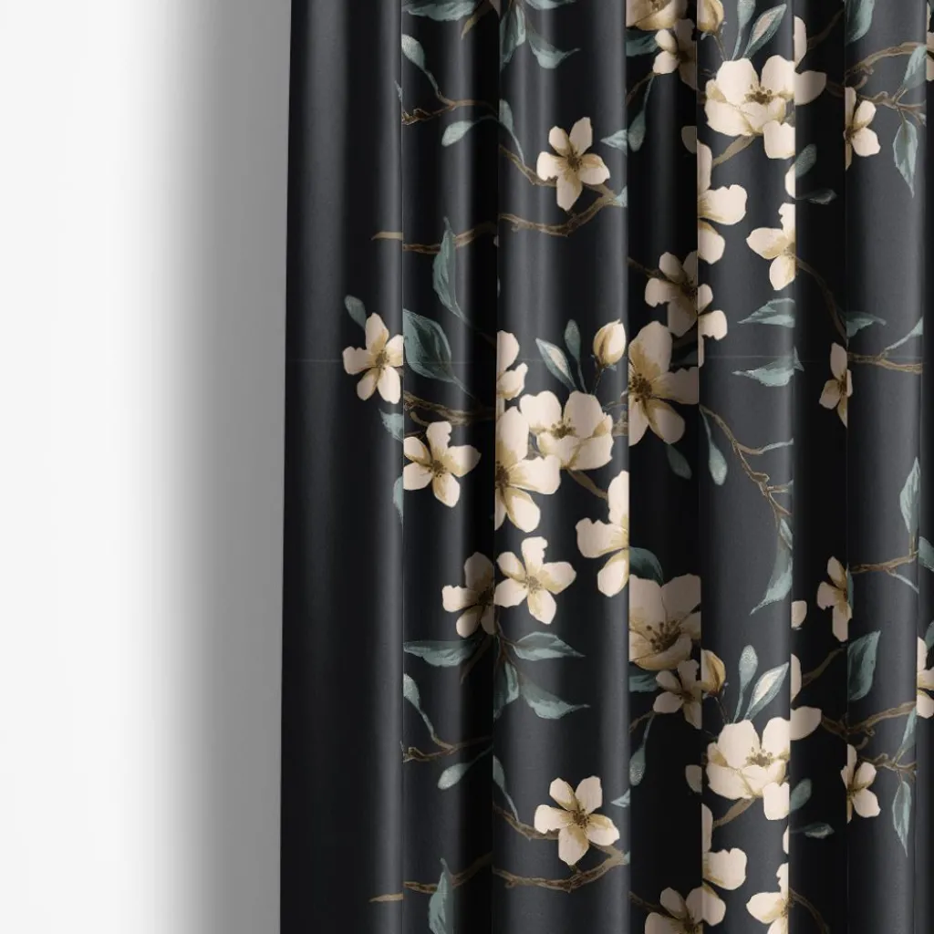 Arvidssons textil Gardintyger Mönstrade|Arvidssons Textil|Fägring mörkblå tyg
