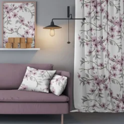 Arvidssons textil Gardiner Mönstrade|Fägring rosa gardiner