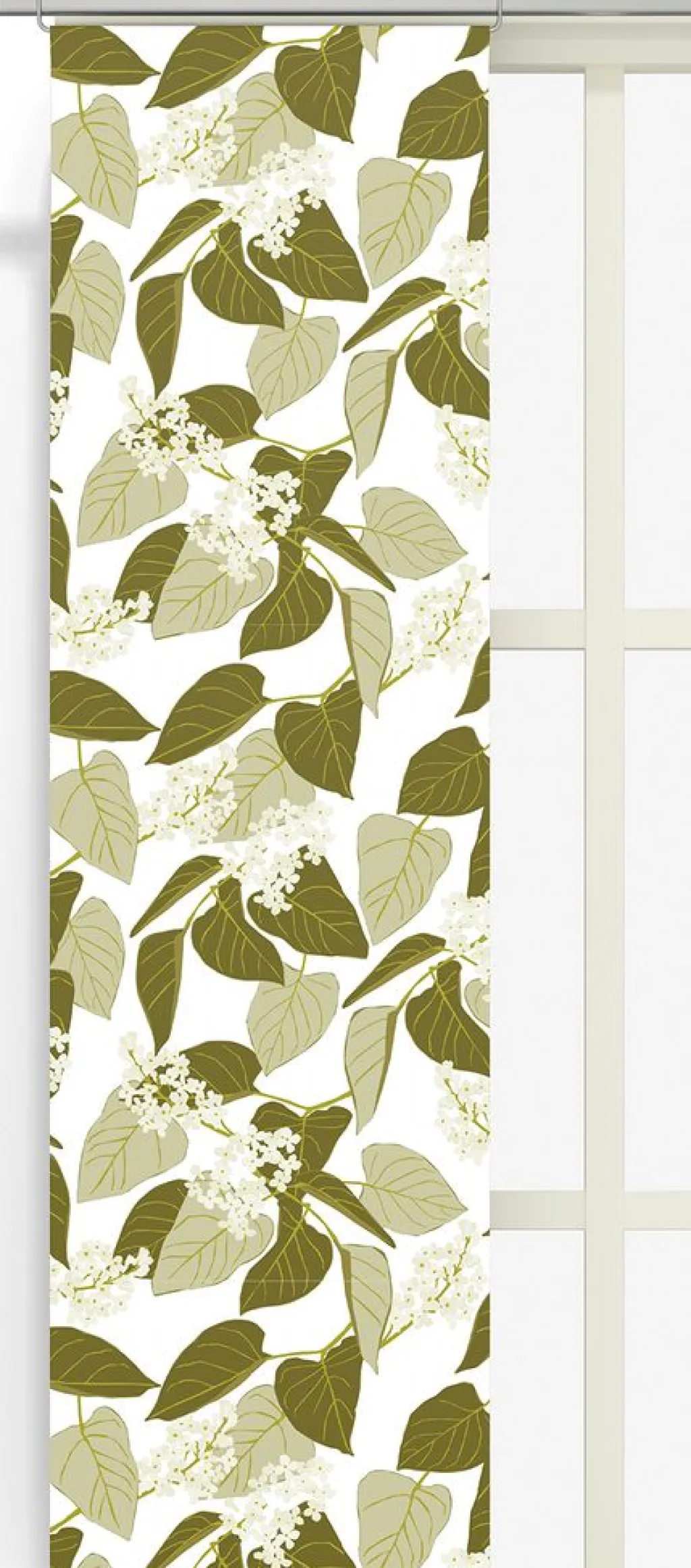 Arvidssons textil Panelgardiner|Fikabordet grön panelgardiner