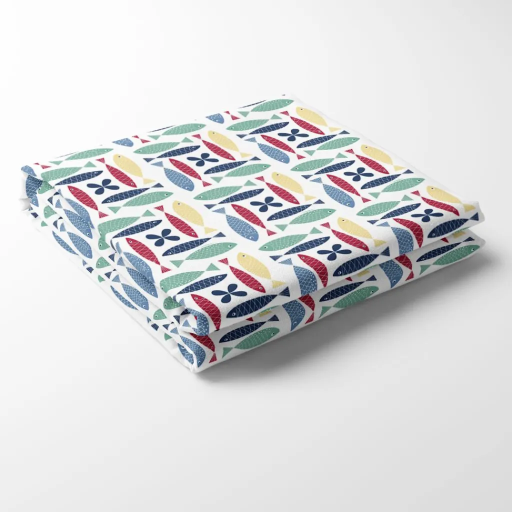 Arvidssons textil Bordsduk|Fina fisken multi bordsduk