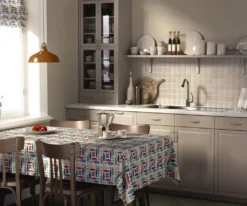 Arvidssons textil Bordsduk|Fina fisken multi bordsduk
