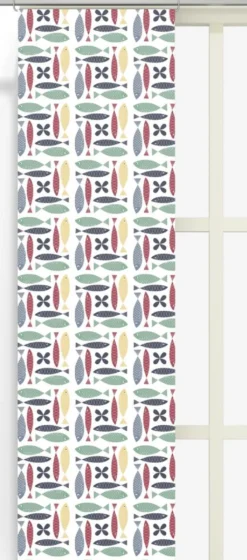 Arvidssons textil Panelgardiner|Fina fisken multi panelgardiner