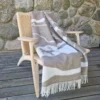 Arvidssons textil Ullplädar|Fjällvandring beige ullpläd