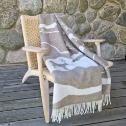 Arvidssons textil Ullplädar|Fjällvandring beige ullpläd