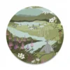 Arvidssons textil Brickor|Fjällvandring ljusgrön grytunderlägg