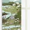 Arvidssons textil Panelgardiner|Fjällvandring ljusgrön panelgardiner