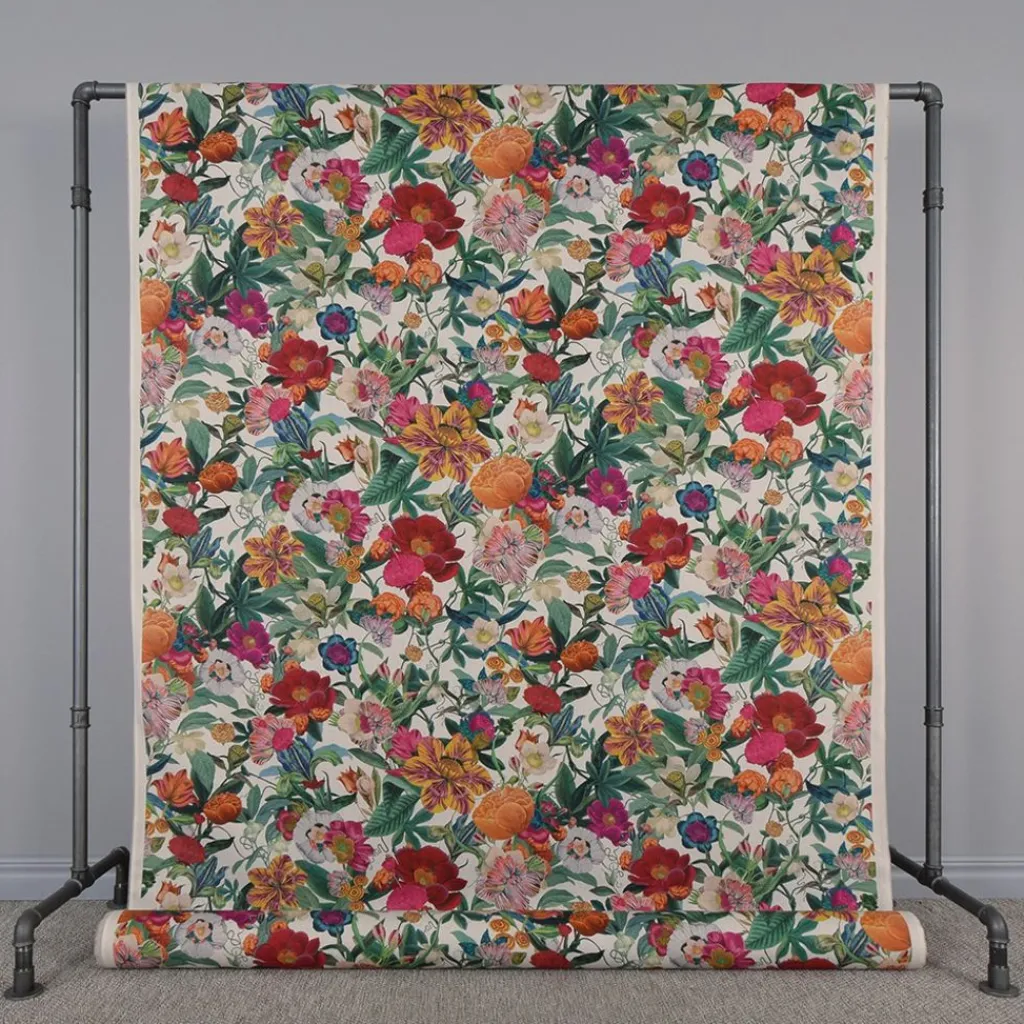 Gardintyger Mönstrade|Flashy Floral tyg - Linnelook