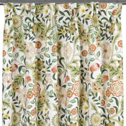 Nordisk Textil Gardiner Mönstrade|Flora grön gardiner