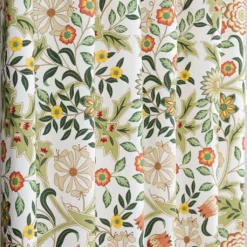 Nordisk Textil Gardiner Mönstrade|Flora grön gardiner