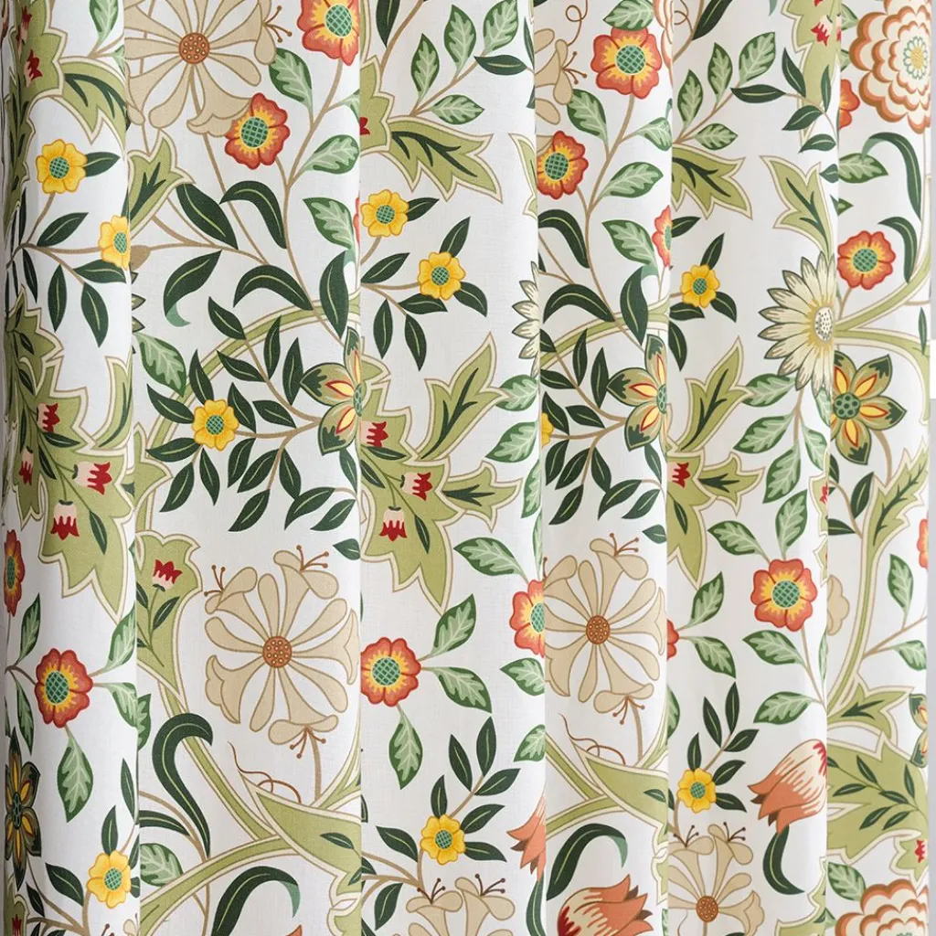 Nordisk Textil Gardiner Mönstrade|Flora grön gardiner