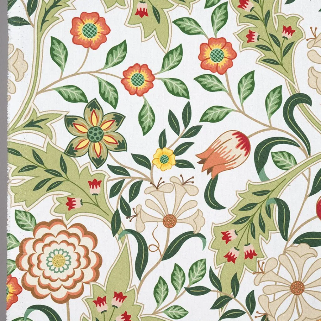 Nordisk Textil Arts & Crafts Tyger|Gardintyger Mönstrade|Flora grön tyg