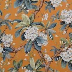 Nordisk Textil Gardintyger Mönstrade|Floraison curry gardintyg