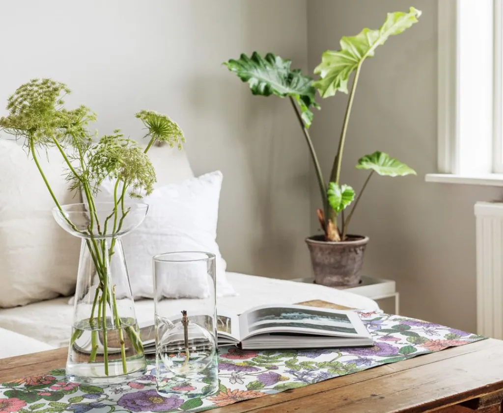 Ekelund Ekelund Löpare|Bordslöpare|Flora löpare 35X140 - s Linneväveri