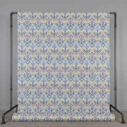 Nordisk Textil Arts & Crafts Tyger|Gardintyger Mönstrade|Florentina vit-blå tyg