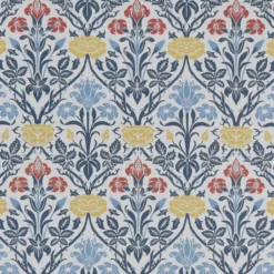 Nordisk Textil Arts & Crafts Tyger|Gardintyger Mönstrade|Florentina vit-blå tyg