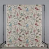 Gardintyger Mönstrade|Flower Dreamy tyg - Linnelook Halv Panama