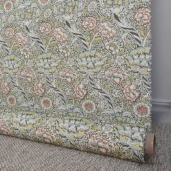 Arts & Crafts Tyger|Gardintyger Mönstrade|Flower heart tyg
