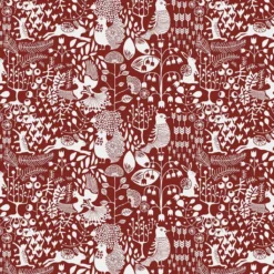 Arvidssons textil Gardintyger Mönstrade|Arvidssons Textil|Fýri röd tyg