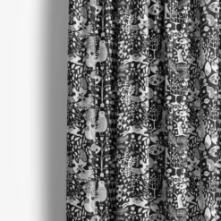 Arvidssons textil Gardintyger Mönstrade|Arvidssons Textil|Fýri svart tyg