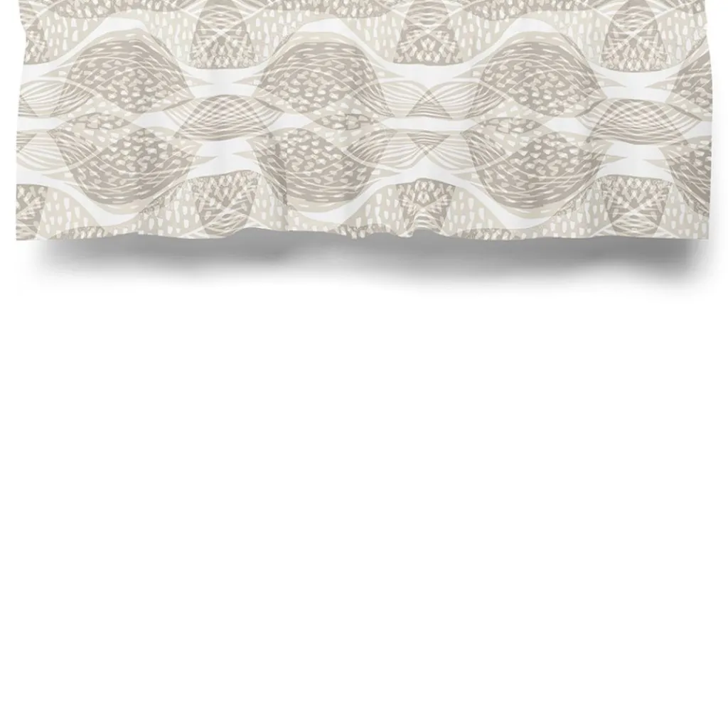 Arvidssons textil Gardinkappor Mönstrade|Froda Beige gardinkappa metervara