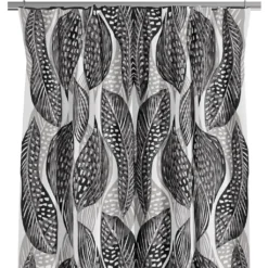 Arvidssons textil Gardiner Mönstrade|Froda svart gardiner