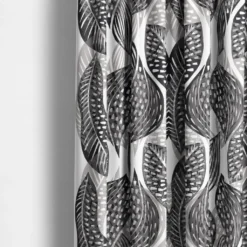 Arvidssons textil Gardiner Mönstrade|Froda svart gardiner