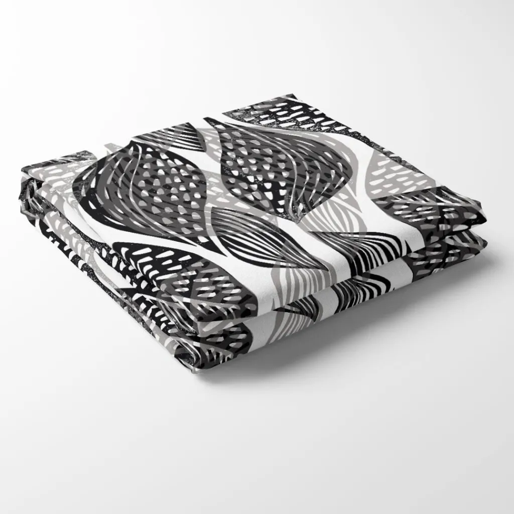 Arvidssons textil Bordsduk|Froda svart halvlinne bordsduk