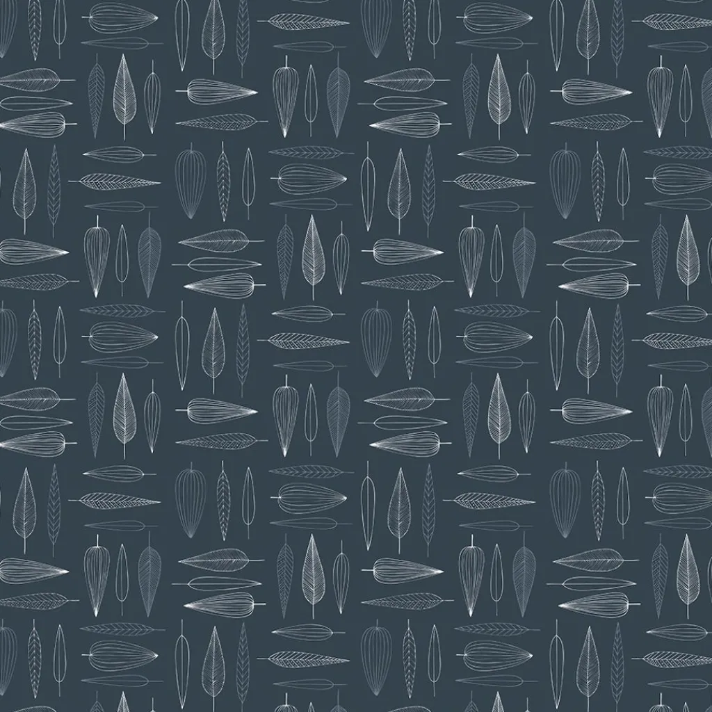 Arvidssons textil Bordsduk|Frostblad blå bordsduk