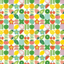 Arvidssons textil Mönstrade Kuddfodral|Fruktstund multi kuddfodral