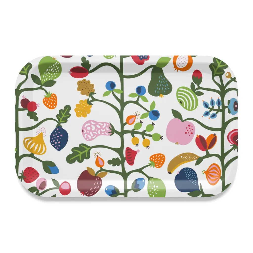 Arvidssons textil Brickor|Fruktträd bricka 27x20 multi - Frukt motiv