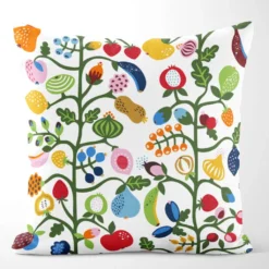 Arvidssons textil Mönstrade Kuddfodral|Fruktträd multi Kuddfodral