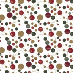 Arvidssons textil Gardintyger Mönstrade|Arvidssons Textil|Frö vit-röd tyg