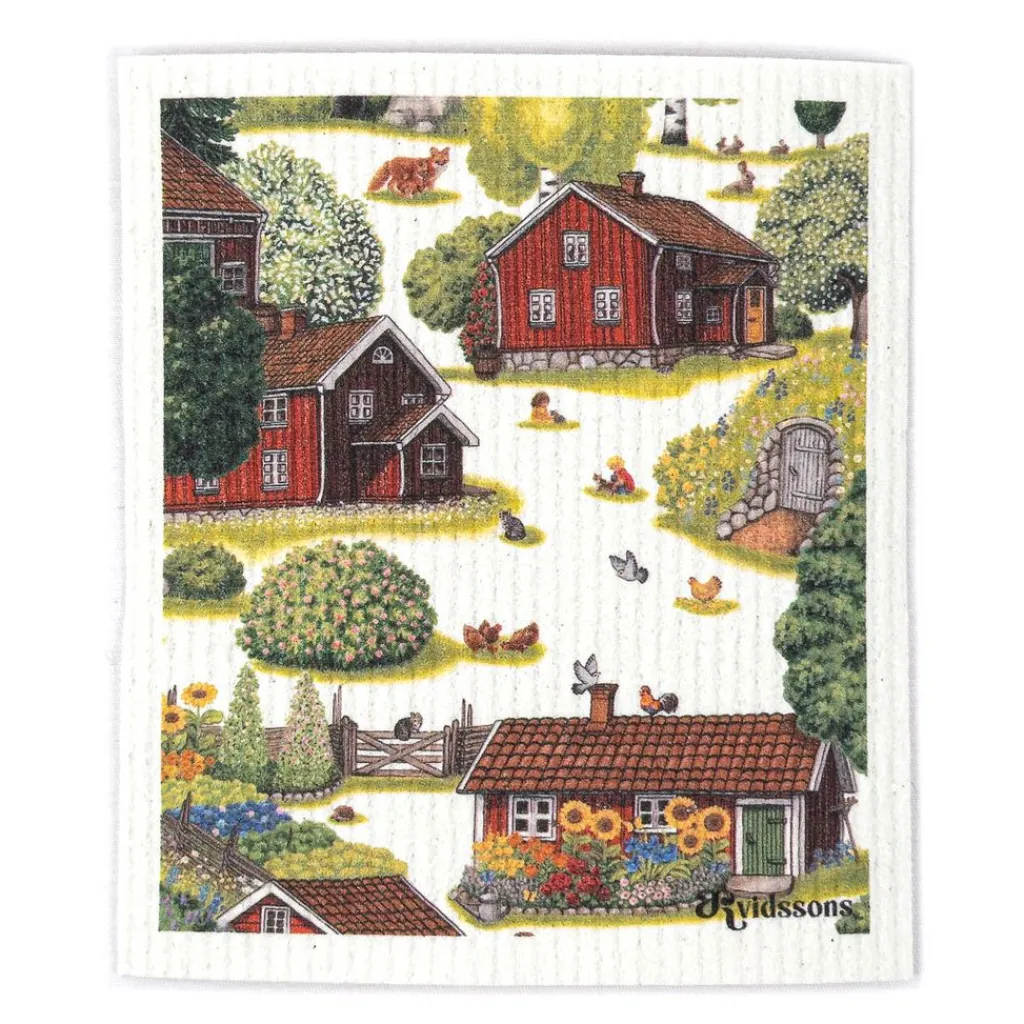 Arvidssons textil Disktrasor|Ginaklunda disktrasa – lantligt motiv i naturligt material