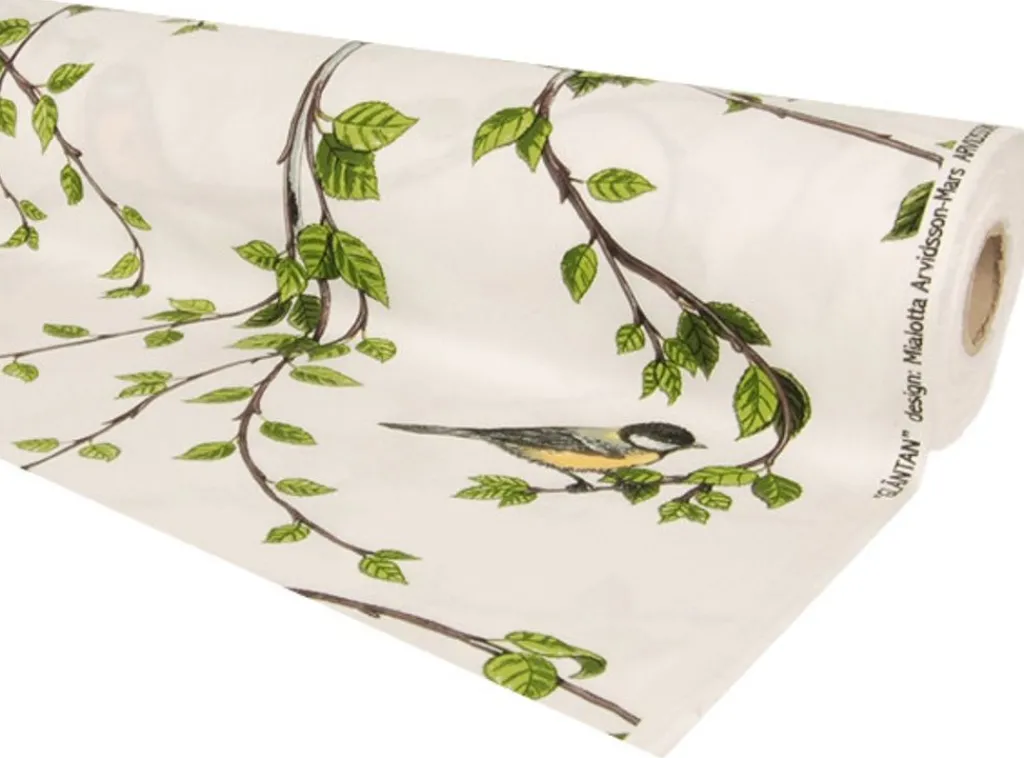 Arvidssons textil Gardintyger Mönstrade|Arvidssons Textil|Gläntan grön tyg