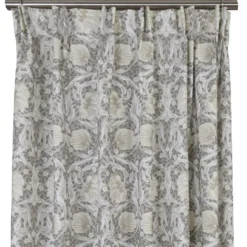 Nordisk Textil Gardiner Mönstrade|Grace beige gardiner - Klassisk blommig Arts and Crafts design