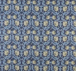 Nordisk Textil Bordsduk|Grace blå bordsduk - Klassisk blommig Arts and Crafts design