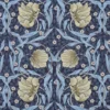 Nordisk Textil Arts & Crafts Tyger|Gardintyger Mönstrade|Grace blå tyg - Klassisk blommig Arts and Crafts design