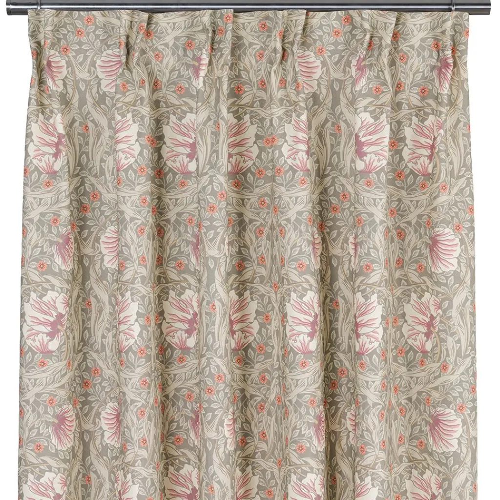 Nordisk Textil Gardiner Mönstrade|Grace dimmgrön gardiner - Klassisk blommig Arts and Crafts design
