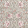 Nordisk Textil Arts & Crafts Tyger|Gardintyger Mönstrade|Grace dimmgrön tyg - Klassisk blommig Arts and Crafts design