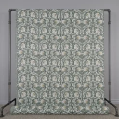 Nordisk Textil Arts & Crafts Tyger|Mönstrade Möbeltyger|Grace grön gobeläng - Klassisk blommig Arts and Crafts design