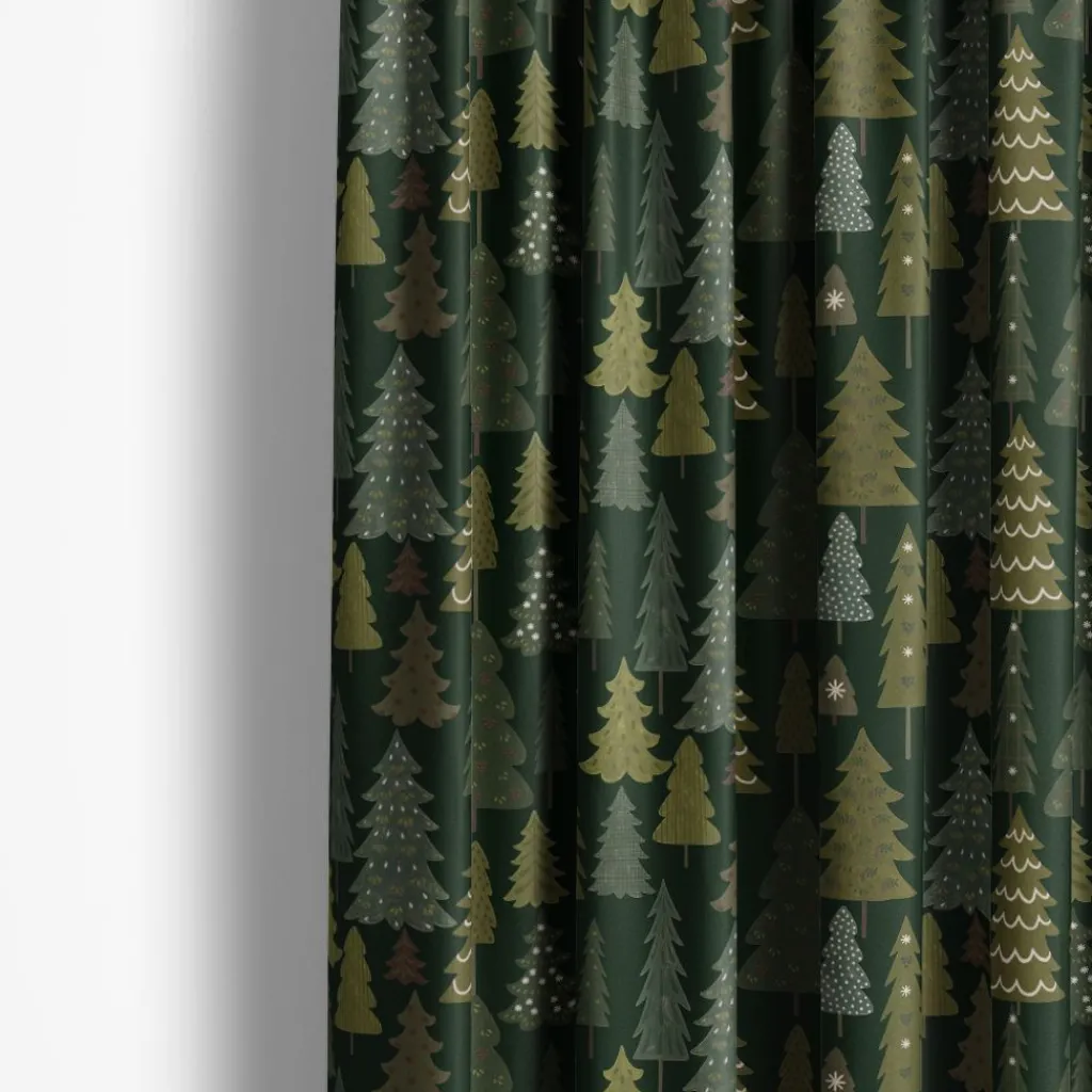 Arvidssons textil Gardintyger Mönstrade|Arvidssons Textil|Granby mörkgrön-grön tyg