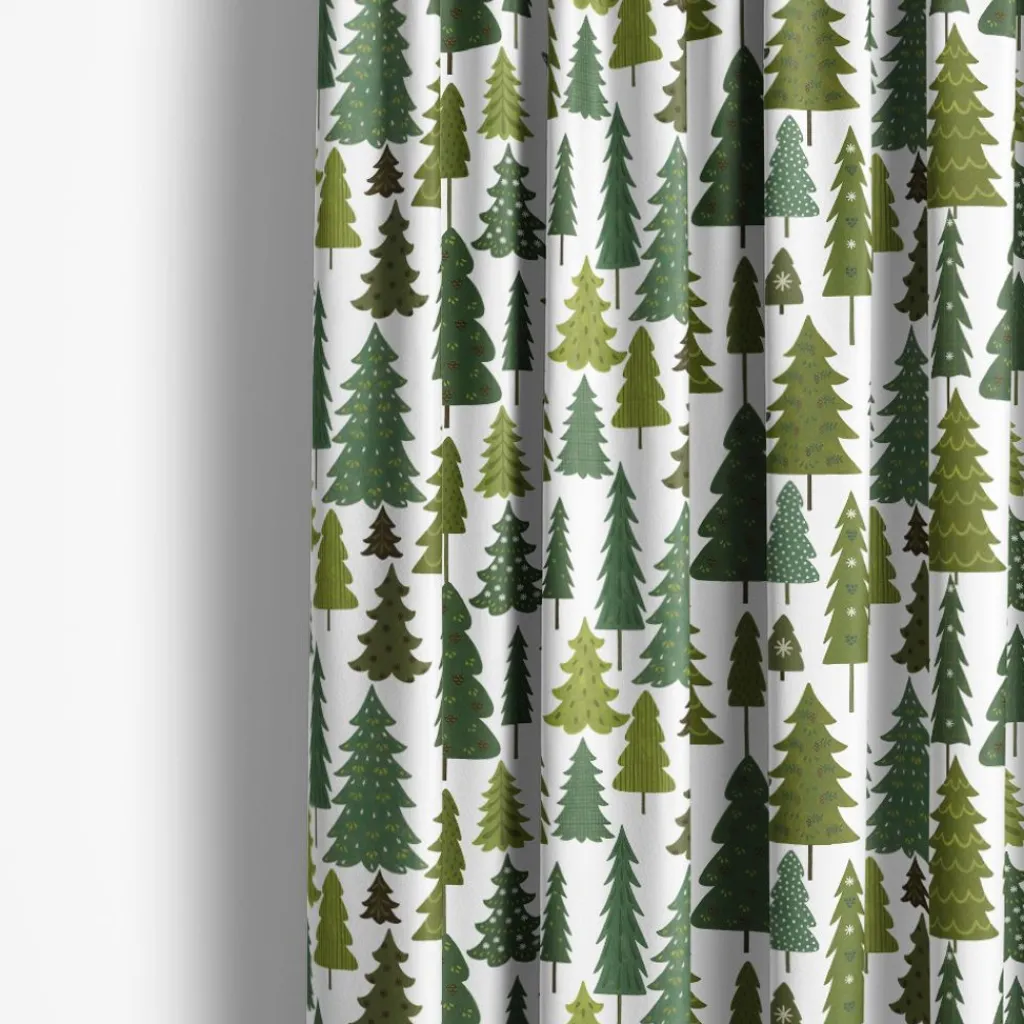 Arvidssons textil Gardintyger Mönstrade|Arvidssons Textil|Granby vit-grön tyg